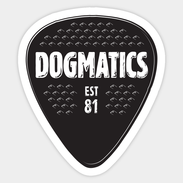 Dogmatics EST 81 Guitar Pick Sticker by thedogmatics